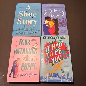 Brand New Set of Four Colorful Romance Novels